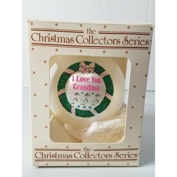 Grandma I Love You Glass Ornament Topperscot Christmas Collectors Series - Picture 6 of 6